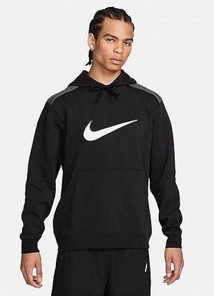Кофта муж. nike flc hoodie bb (арт. fn0247-010) 2xl (56-58)