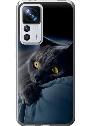 Чехол на xiaomi 12t дымчатый кот "825u-3332-851"
