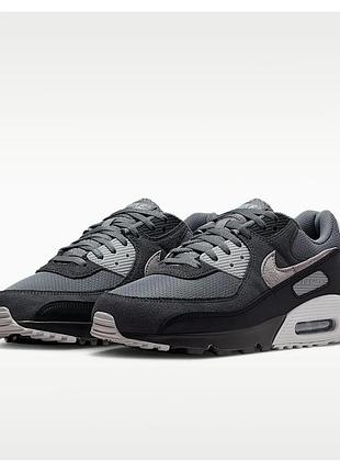 Кросівки чоловічі nike air max 90 grey/black (арт. dm0029-020)