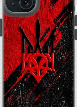 Чохол на iphone 15 plus герб v4 "5293u-3097-851" made in ukraine, iphone 15 plus, глянцевий, без застібки