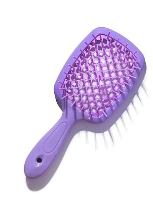 Щетка для волос hollow comb superbrush plus purple