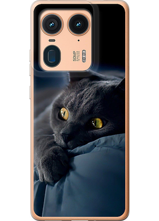 Чохол на motorola edge 50 ultra димчастий кіт "825u-3760-851"