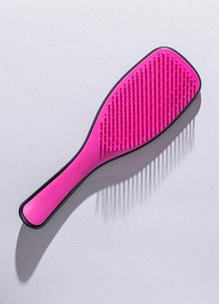 Щетка для волос hair comb wet detangling hair brush black-pink