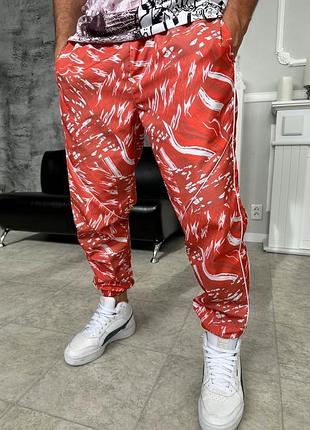 Красные спортивные мужские штаны. xl