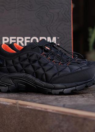 Чоловічі кросівки merrell ice cap moc ii nd чорні з натуральної шкіри водонепроникні на осінь стильні для чоловіків меррел