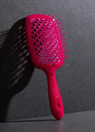 Щетка для волос hollow comb superbrush plus pink 2