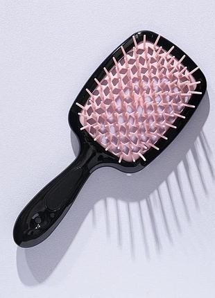 Щетка для волос hollow comb superbrush plus pink