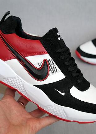 Чоловічі кросівки натуральна шкіра топова якість nikeкожаные кроссовки 43