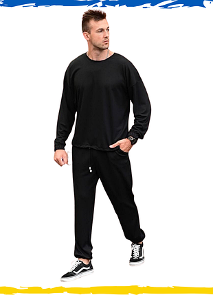 Спортивный костюм. повседневный костюм. костюм черный. костюм l, xl, 2xl