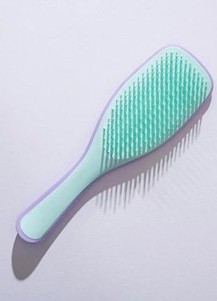 Щітка для волосся hair comb wet detangling hair brush purple-mint