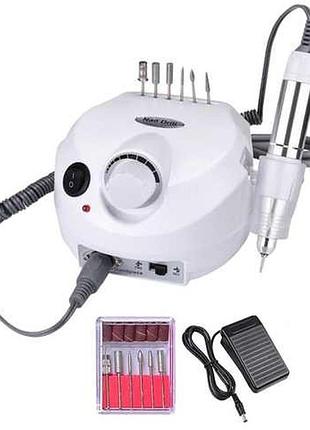 Фрезер для маникюра nail dril zs-601 35000 об/мин 65w белый