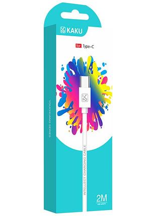 Usb кабель kaku ksc-332 usb type-c 2m - white 4