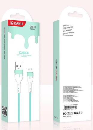 Usb кабель kaku ksc-271 usb - micro usb 1,2 m - blue 4