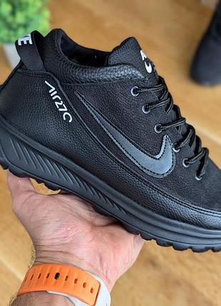 Зимові чоловічі кросівки черевики nike шкіра топ якість , ботинки мужсие 43