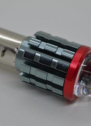 Светодиодная лампа ba20d led для мотоцикла — 12–80 в, 12000 лм, ip65, белый свет