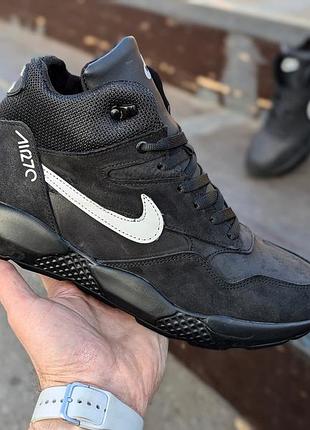 Зимние мужские кроссовки ботинки nike кожа топ якість , ботинки мужские теплые 43