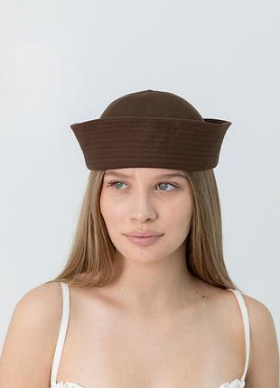 Панама матроса летняя d.hats из хлопка цвет коричневый