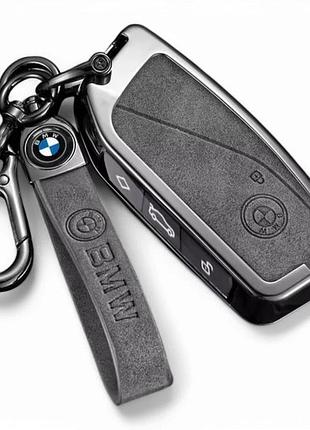 Чехол mk01 для смарт ключа bmw g07 lci 740li 735i x7 x1 u11 i7 ix xm 2023 2024 7 series - grey