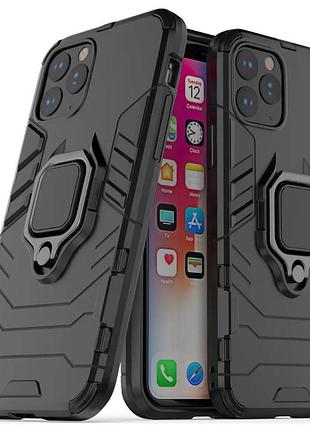 Чехол бампер primolux ring armor для apple iphone 11 pro max - black 4