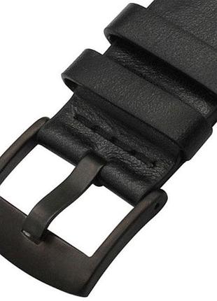 Кожаный ремешок primo classic для часов amazfit active max / amazfit balance 2 - black 5