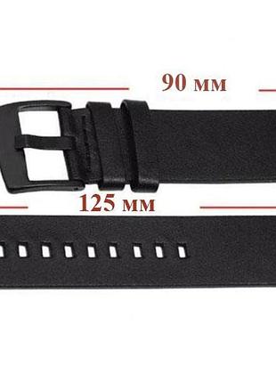Кожаный ремешок primo classic для часов amazfit active max / amazfit balance 2 - black 6