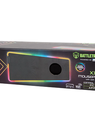 Ігрова поверхня, килимок для миші з rgb-підсвіткою xxl lsc battletron, 90х30 см