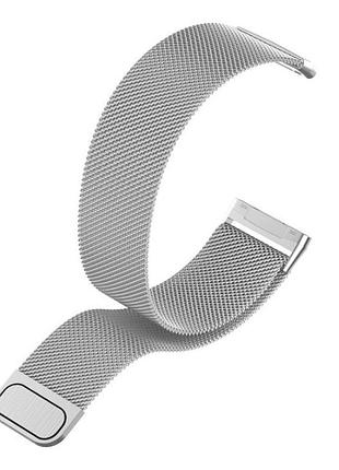 Миланский сетчатый ремешок primo для часов fitbit versa 3 / fitbit sense - silver l 3
