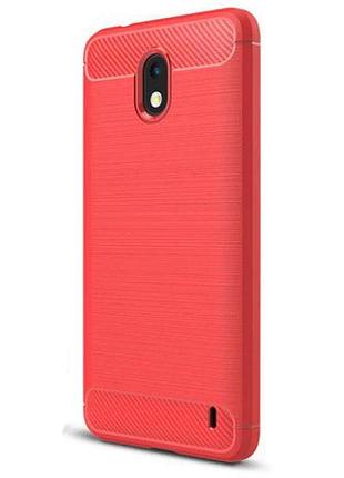 Чехол primo carbon fiber series для nokia 2 dual sim - red