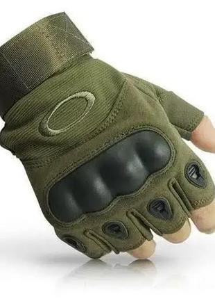 Рукавиці тактичні primo military безпалі, розмір l - army green
