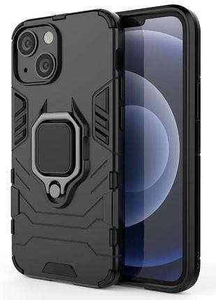 Чехол бампер primolux ring armor для apple iphone 13 mini - black