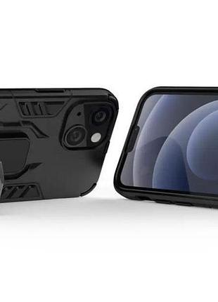 Чехол бампер primolux ring armor для apple iphone 13 mini - black 4