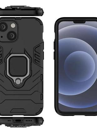 Чехол бампер primolux ring armor для apple iphone 13 mini - black 5
