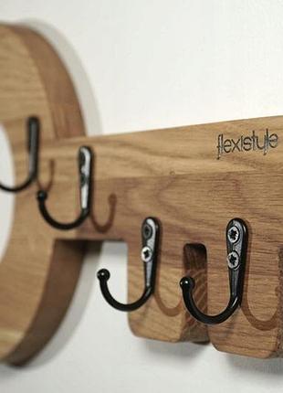 Дерев'яний органайзер для ключів retro oak loft key (40 см х 20 см х 1 см, різні варіанти)