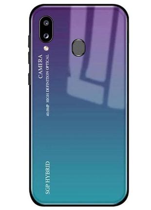 Чехол-бампер primolux gradient glass для samsung galaxy a20 2019 (sm-a205) / a30 2019 (sm-a305) - purple 2