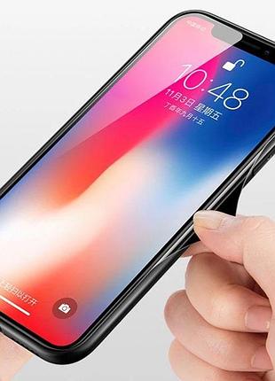Чехол бампер primo gradient glass для apple iphone x / xs - purple 3