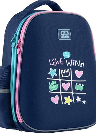 Рюкзак gopack education шкільний напівкаркасний go23 165m 2 love wins 64800