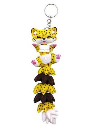 3d брелоки flexi cheetah long tail/ гепард хвостик keychain, 3d печать