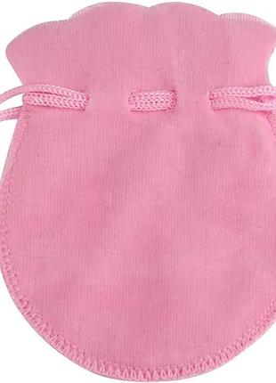 Подарунковий оксамитовий мішечок round - pink