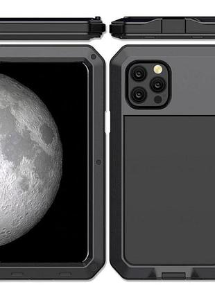 Противоударный чехол primo doom armor для смартфона apple iphone 12 pro max - black 2