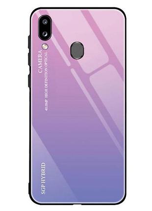 Чохол-бампер primolux gradient glass для samsung galaxy a40 2019 (sm-a405) - pink 2