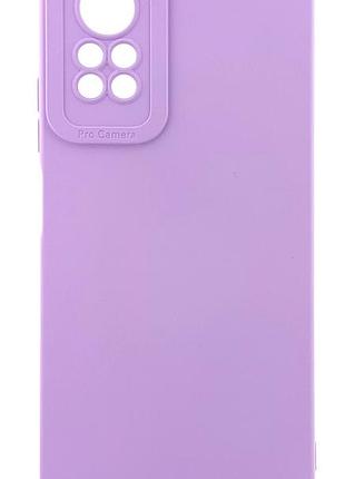 Чехол pro camera для xiaomi redmi note 11 pro/ note 11 pro 5g бампер с микрофиброй сиреневый