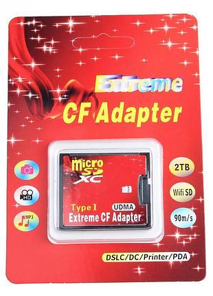 Адаптер-перехідник microsd на compact flash cf type i (tsr060) 2