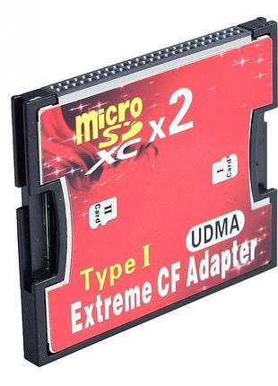 Адаптер-перехідник microsd на compact flash cf type i (tsr060) 3