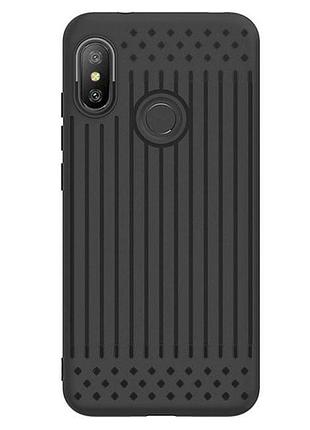 Чехол накладка primo shell tpu для xiaomi redmi note 6 pro - black