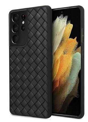 Чохол primo bv weaving для смартфона samsung galaxy s21 ultra (sm-s998) - black