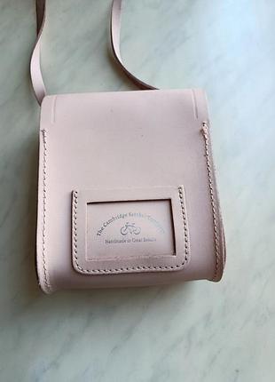 Шкіряна сумка the cambridge satchel company рожева кросбоді маленька через плече оригінал