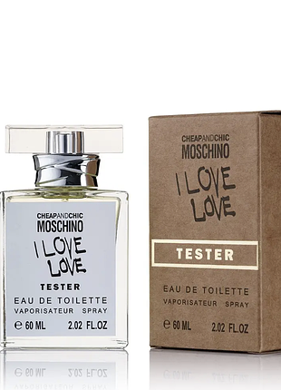 Тестер gold для женщин moschino i love love / москино лав лав / 60 ml