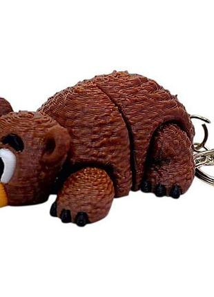 3d брелоки "cute bear / милый мишка", keychain, 3d печать