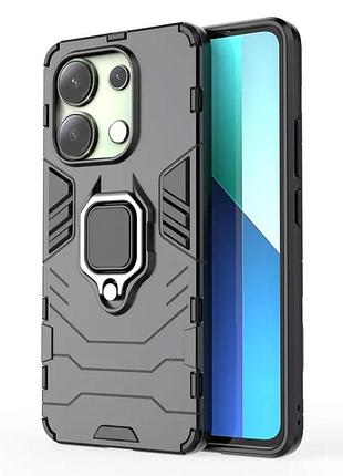 Чехол бампер primolux ring armor для xiaomi redmi note 13 pro 4g - black
