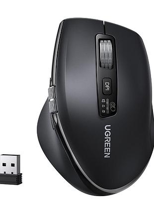 Маніпулятор миша бездротова ugreen m751 multi-mode wireless mouse - black